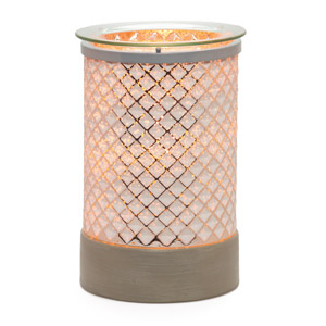 Scentsy Cream Glass Mini Warmer  Small but Mighty Fragrance
